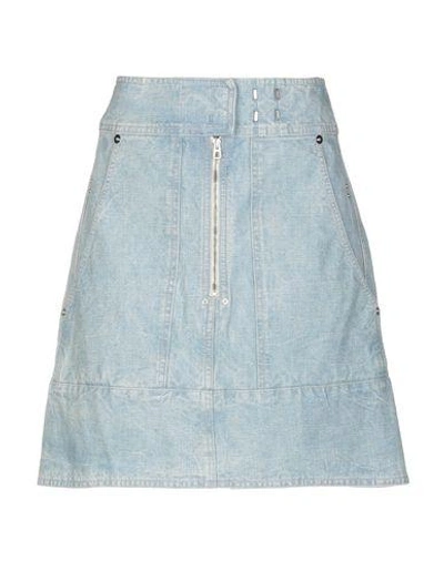 Shop Isabel Marant Denim Skirts In Blue