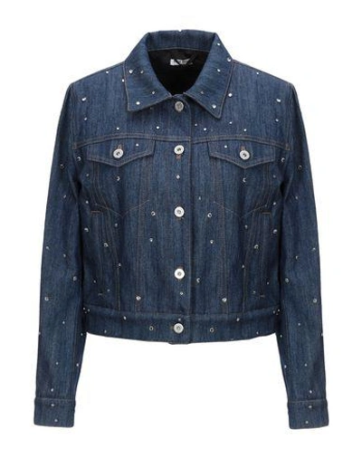 Shop Miu Miu Denim Outerwear In Blue