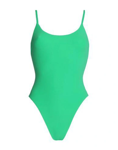 Shop Alix One-piece Swimsuits In Green