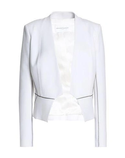 Shop Amanda Wakeley Blazer In White