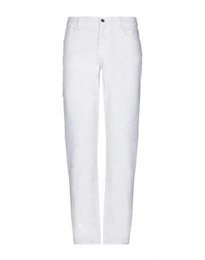 Shop Gucci Denim Pants In White