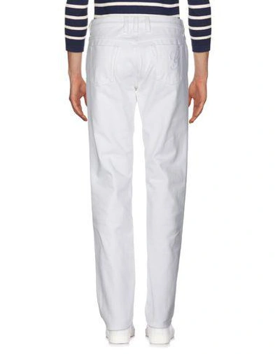Shop Gucci Denim Pants In White