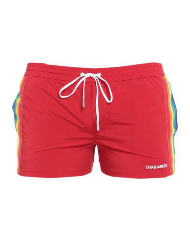dsquared swim shorts red