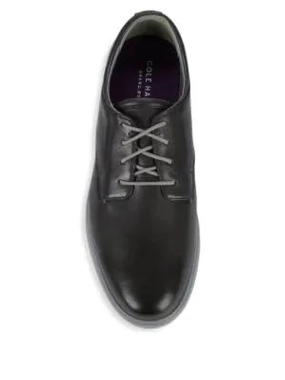 Shop Cole Haan Grand Os Leather Oxfords In Magnet
