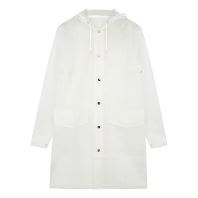 Shop Rains White Transparent Rubberised Raincoat