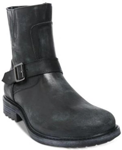 Shop Steve Madden Men's Buck Leather Boots Men's Shoes In Charcoal