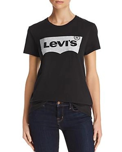 Shop Levi's Perfect Logo Tee In Black