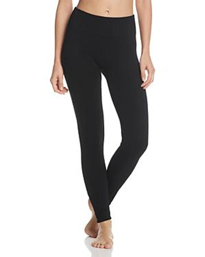 Shop Hue Brushed Arrow Cable Seamless Leggings In Black