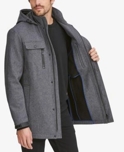 Shop Marc New York Men's Doyle Hooded Jacket In Med Gray