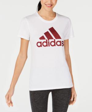 maroon and white adidas shirt