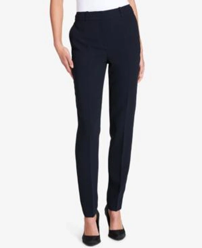 Shop Dkny Essex Pants In Classic Navy