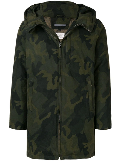 Shop John Varvatos Camouflage Parka - Green