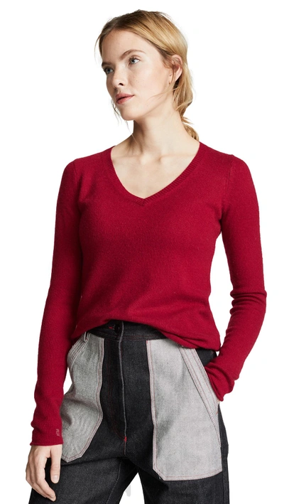 Shop Atm Anthony Thomas Melillo Cashmere Sweater In Red