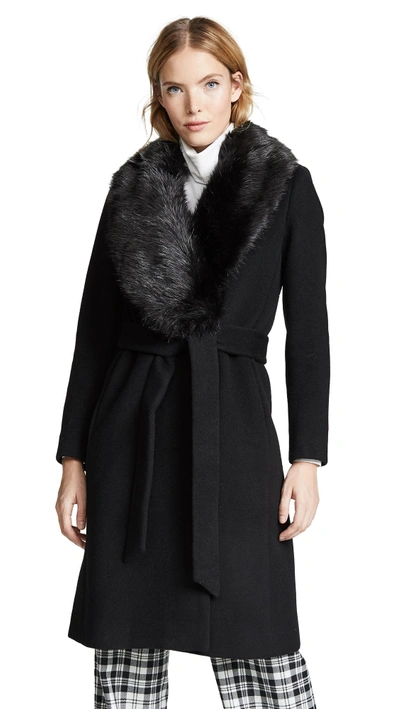 Shop Club Monaco Lenoria Coat In Black