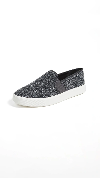 Shop Vince Blair Slip On Sneakers In Grey