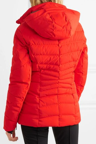 Shop Kjus Duana Quilted Down Ski Jacket In Red