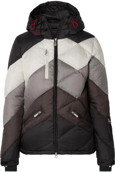 Shop Perfect Moment Super Day 2 Hooded Quilted Jacket In Black
