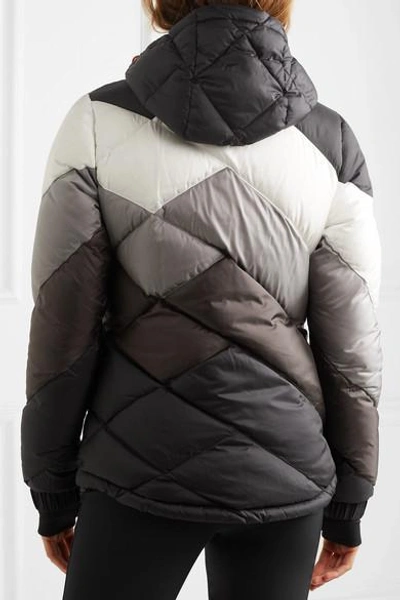 Shop Perfect Moment Super Day 2 Hooded Quilted Jacket In Black