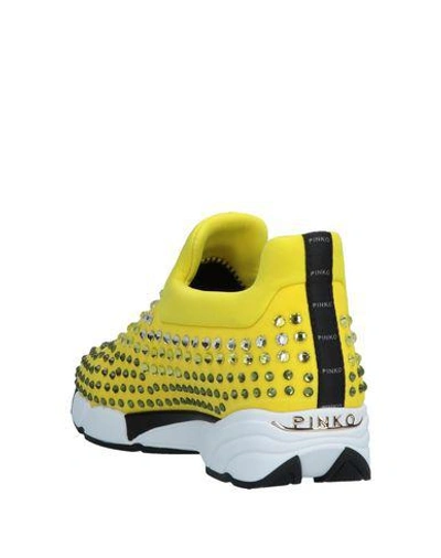 Shop Pinko Sneakers In Yellow