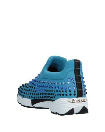 Shop Pinko Sneakers In Sky Blue