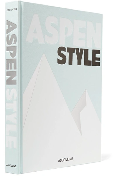 Shop Assouline Aspen Style By Aerin Lauder Hardcover Book In Gray