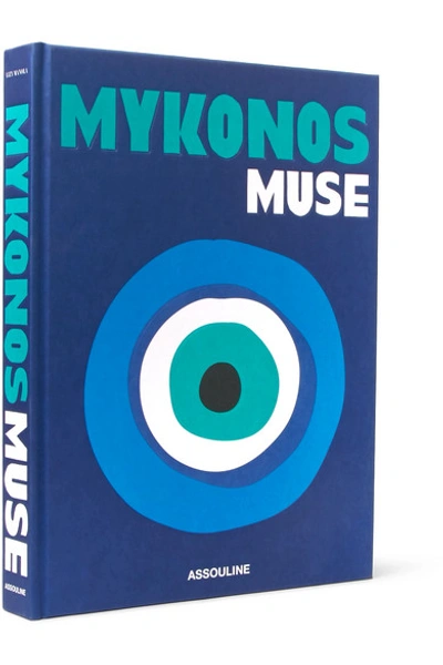 Shop Assouline Mykonos Muse By Lizy Manola Hardcover Book In Blue