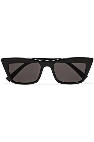 Shop Le Specs I Feel Love D-frame Acetate Sunglasses In Black