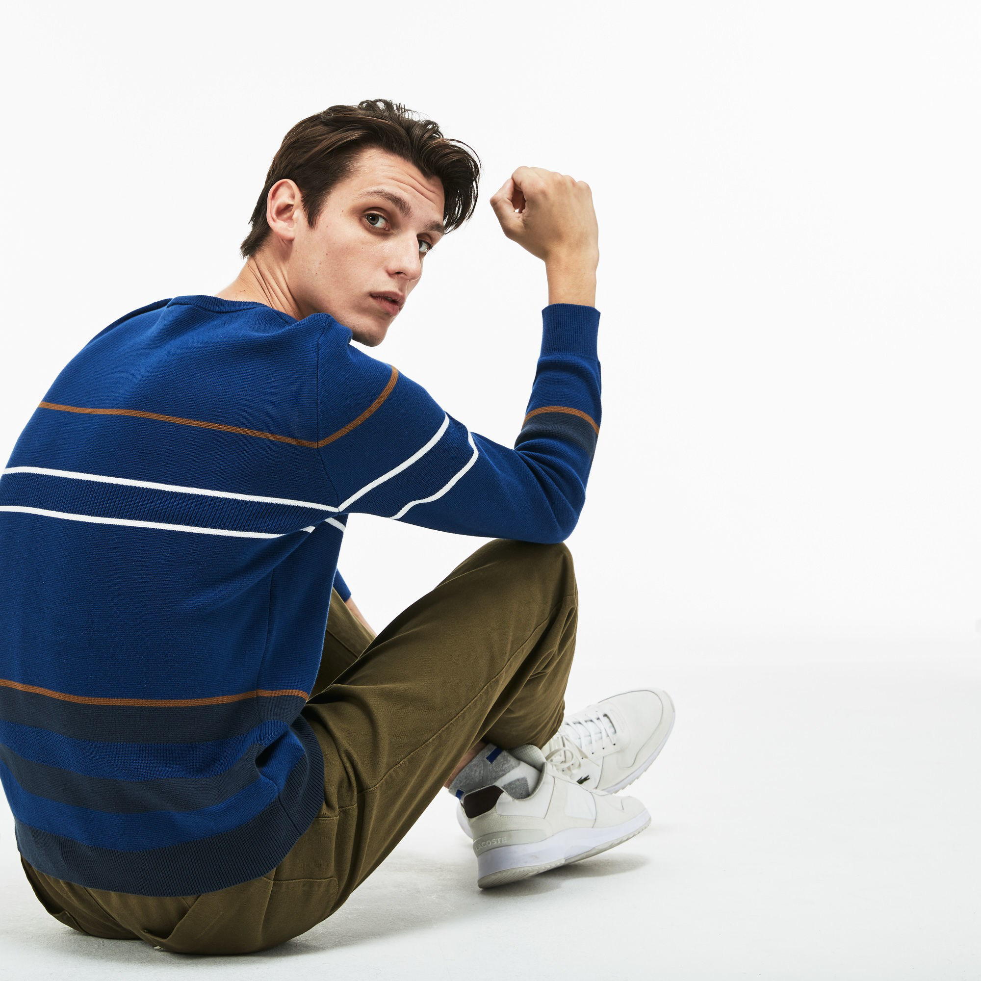 lacoste multicolor sweater