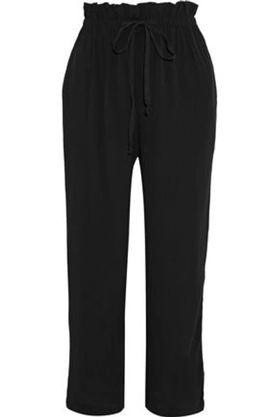 Shop Kain Woman Bristol Crepe Straight-leg Pants Black