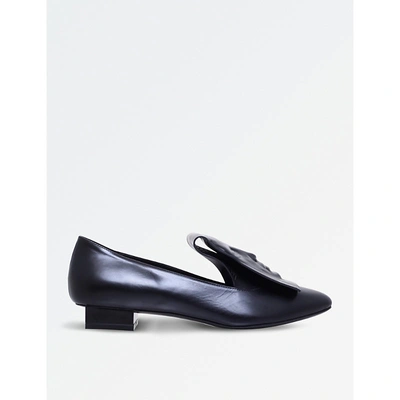 Shop Ganor Dominic Clymene Leather Loafers In Black