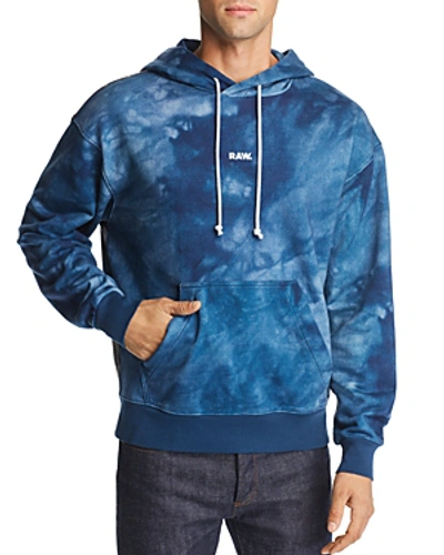 Shop G-star Raw X Jaden Smith Forces Of Nature Water Graphic Hooded Sweatshirt In Teal Blue