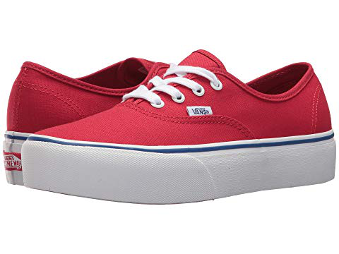 vans authentic racing red