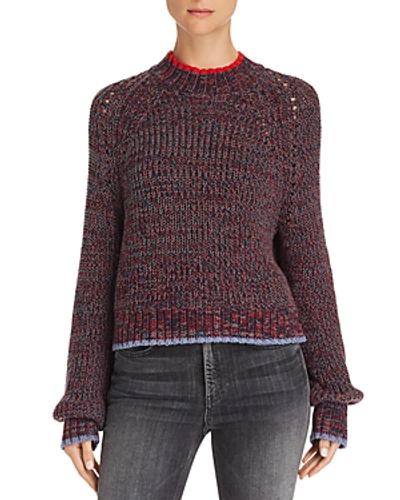 Shop Rag & Bone Ilana Marled Sweater In Navy Marl