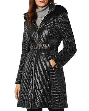 karen millen black faux fur coat