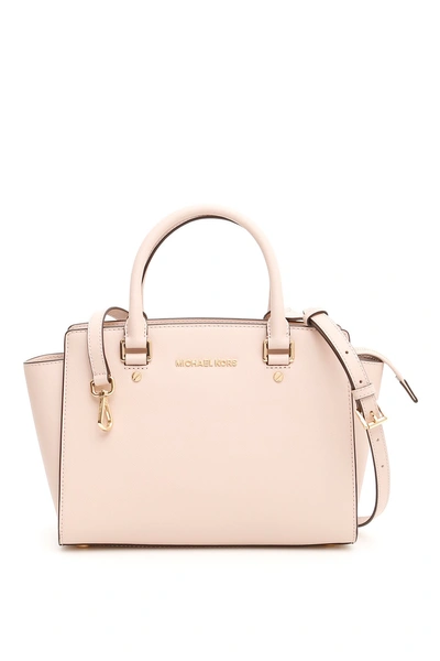 MICHAEL Michael Kors Selma Medium Satchel Bag, Blush