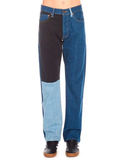 Gosha Rubchinskiy X Levi's Patchwork Denim Jeans In Blue | ModeSens