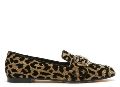 Shop Dolce & Gabbana Leopard Print Loafers In Multi