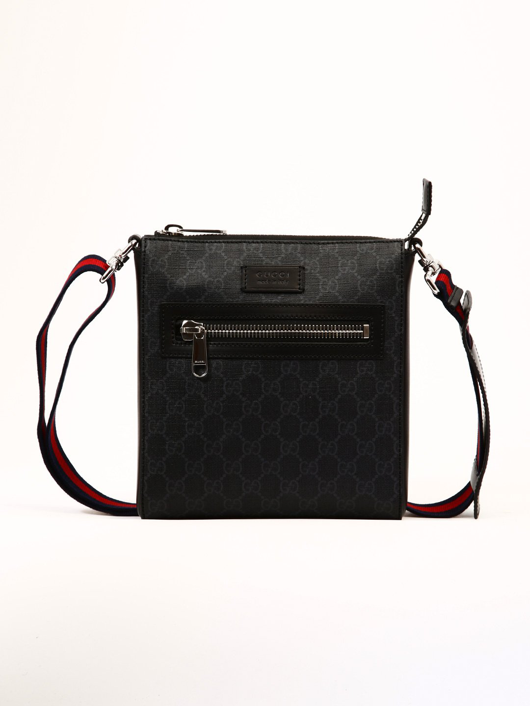 gucci supreme messenger bag black