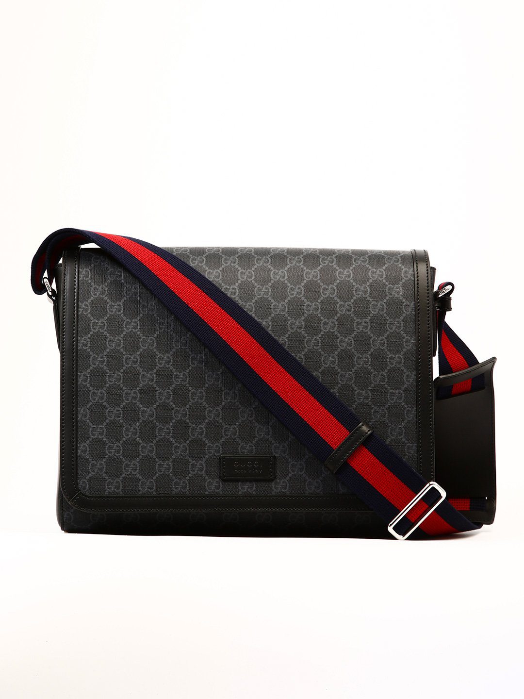 gucci supreme flap messenger bag