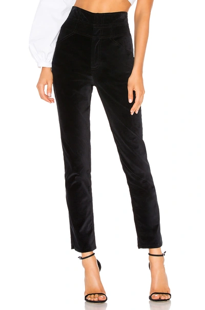 Shop Rebecca Taylor Velveteen Pant In Black