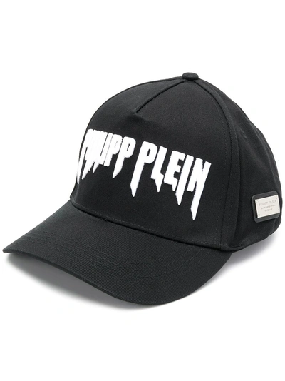 Shop Philipp Plein Rock Pp Cap In Black
