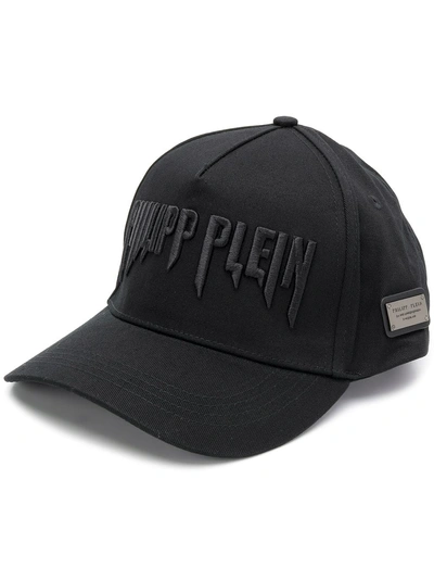Shop Philipp Plein Rock Pp Cap - Black