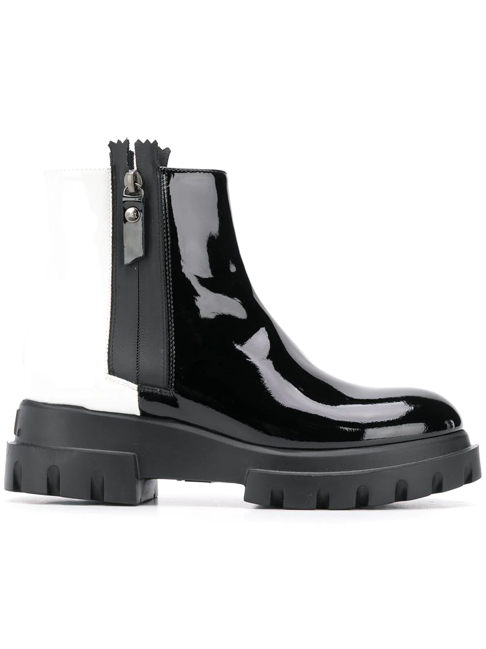 Agl Attilio Giusti Leombruni Agl Two-tone Ankle Boots - Black | ModeSens