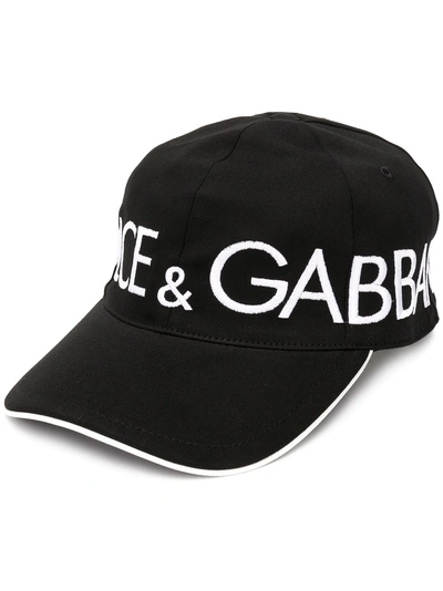 Shop Dolce & Gabbana Logo Baseball Cap - Black