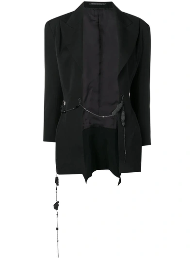 Shop Yohji Yamamoto Tailored Jacket - Black