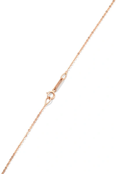 Shop Anita Ko 18-karat Rose Gold Diamond Necklace