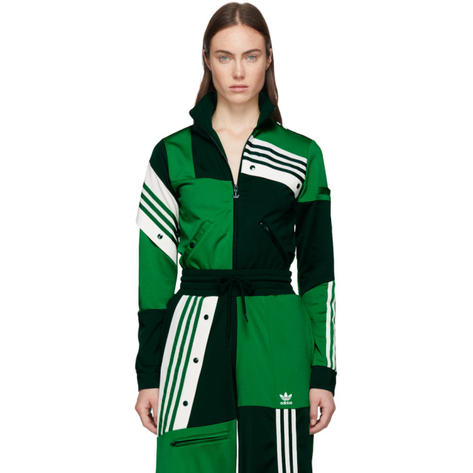 Adidas Originals By Danielle Cathari Green Deconstructed Track Jacket In  Green/drkgr | ModeSens