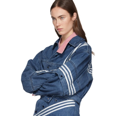 Adidas Originals By Danielle Cathari Blue Denim Jacket | ModeSens