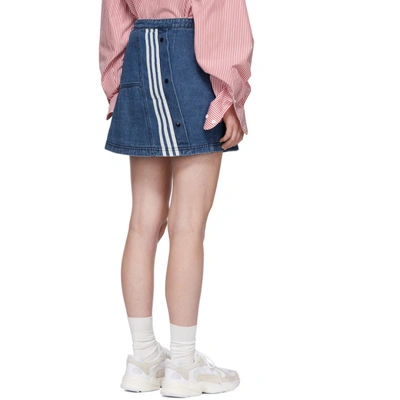 Shop Adidas Originals By Danielle Cathari Blue Denim Miniskirt