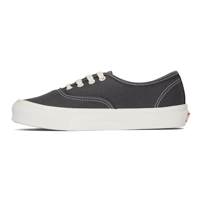 Shop Vans Grey Og Authentic Lx Sneakers In Asphaltblk